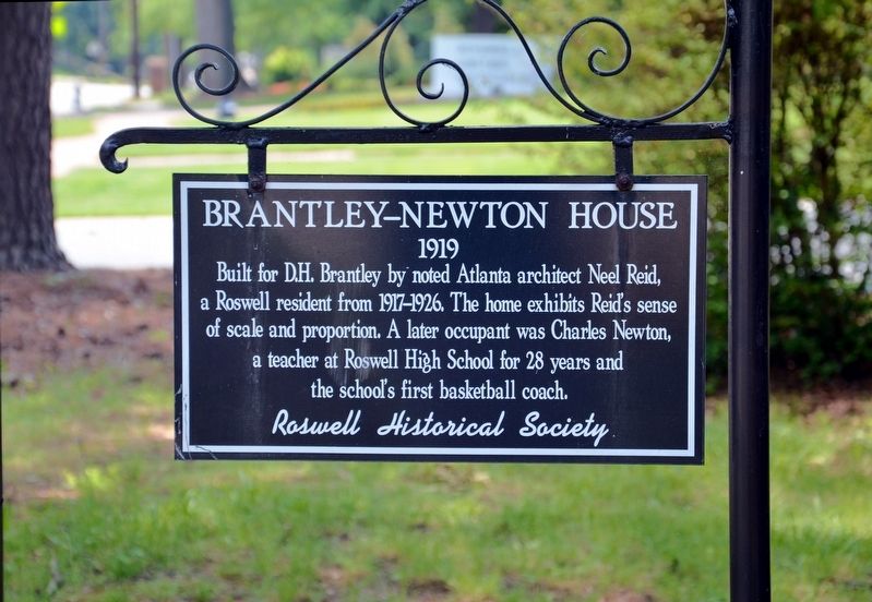 Brantley-Newton House Marker image. Click for full size.
