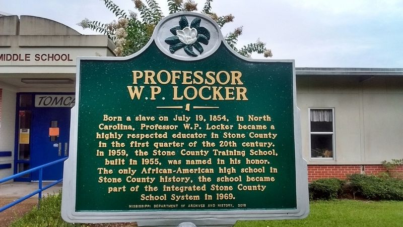 Professor W.P. Locker Marker. Click for full size. Professor W.P. Locker Marker image. Click for full size.