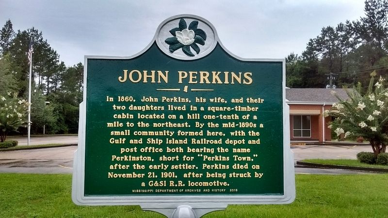 John Perkins Marker. Click for full size. John Perkins Marker image. Click for full size.