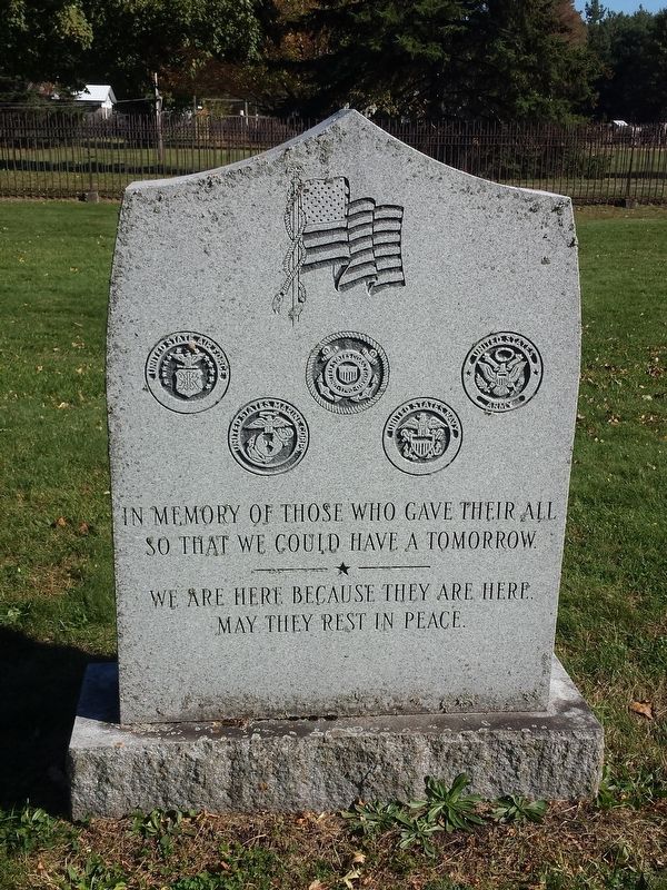 Sackets Harbor Military Cemetery Memorial image. Click for full size.