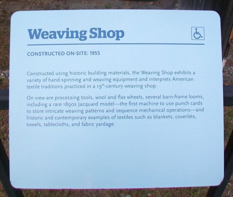 Weaving Shop Marker image. Click for full size.