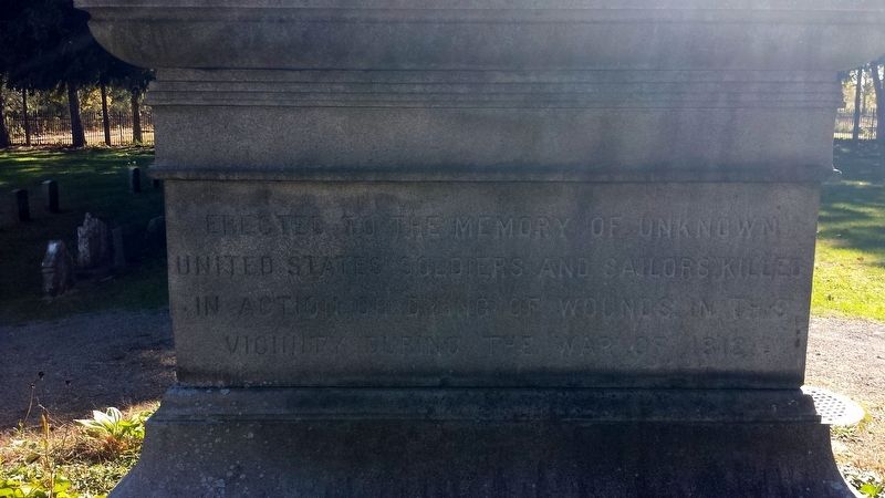 War of 1812 Unknown Soldiers Memorial. Click for full size. War of 1812 Unknown Soldiers Memorial image. Click for full size.