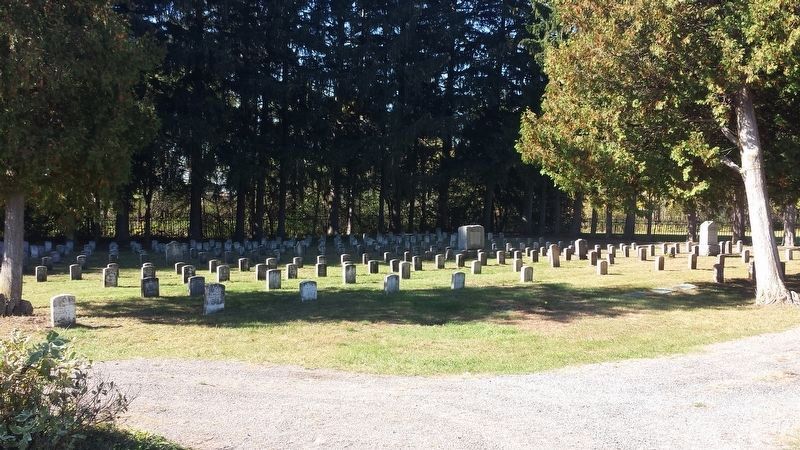 Gravestones at the Sackets Harbor Military Cemetery image. Click for full size.