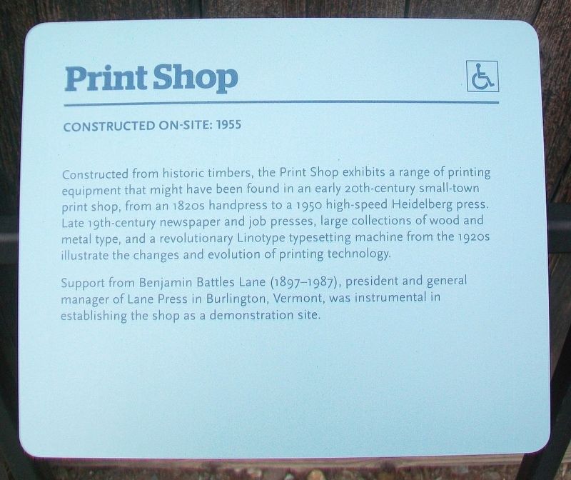 Print Shop Marker image. Click for full size.