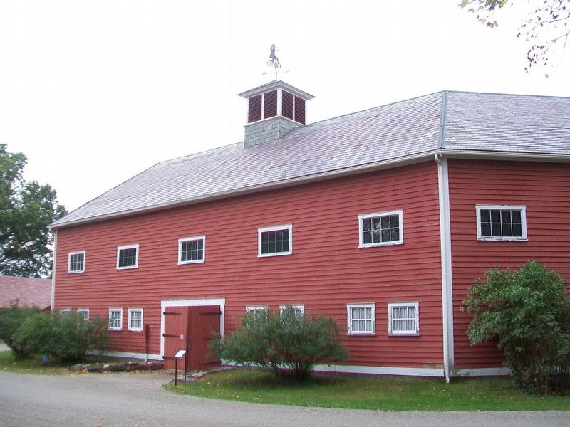 Horseshoe Barn and Marker. Click for full size. Horseshoe Barn and Marker image. Click for full size.