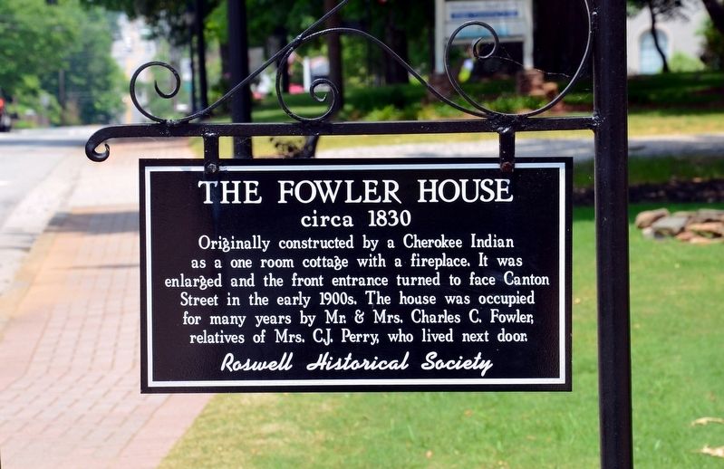 The Fowler House Marker image. Click for full size.