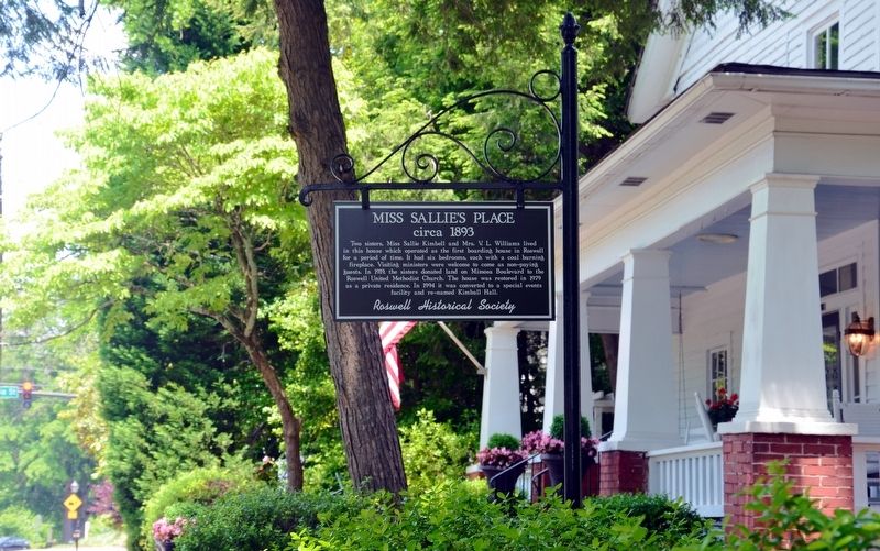 Miss Sallie’s Place Marker. Click for full size. Miss Sallie’s Place Marker image. Click for full size.