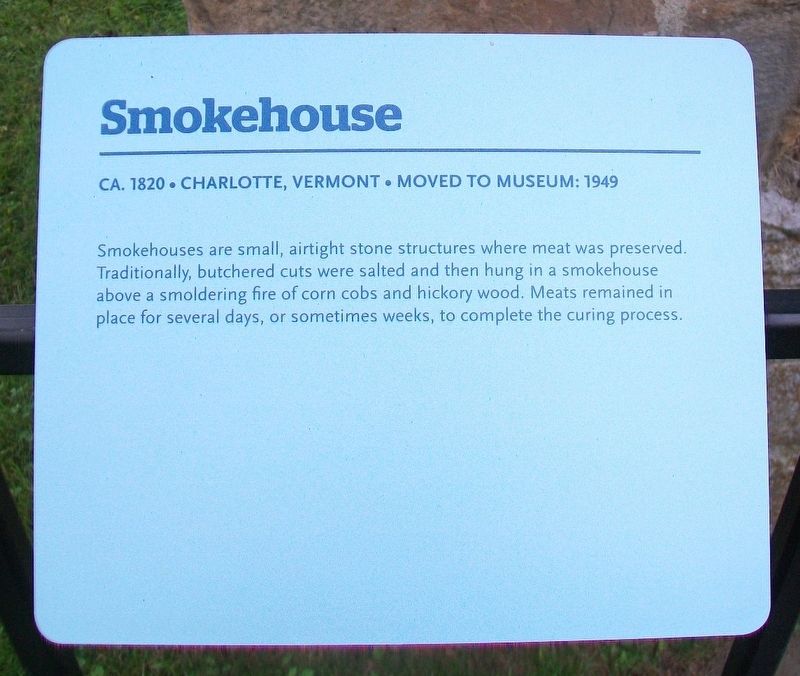 Smokehouse Marker. Click for full size. Smokehouse Marker image. Click for full size.