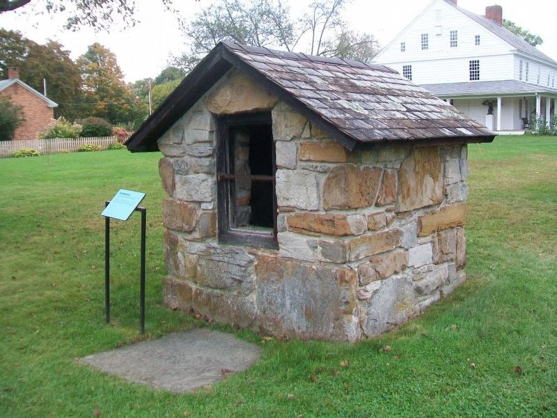 Smokehouse and Marker. Click for full size. Smokehouse and Marker image. Click for full size.