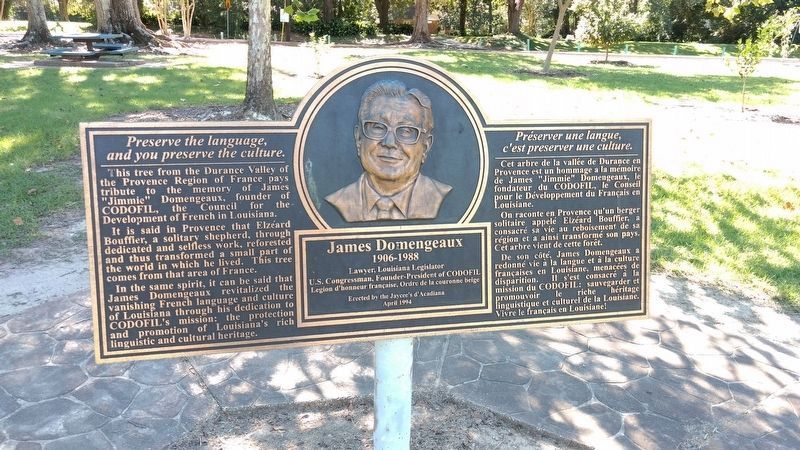 James Domengeaux Marker. Click for full size. James Domengeaux Marker image. Click for full size.