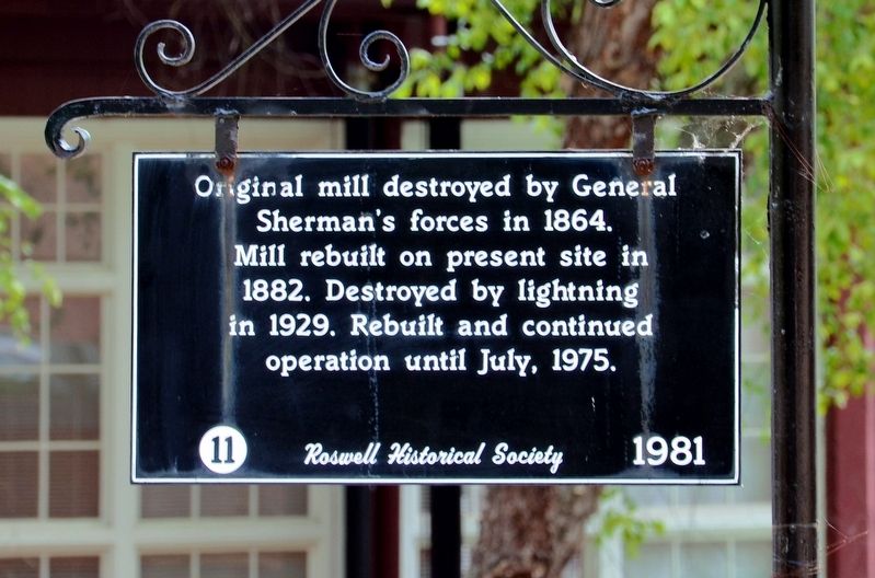 Original Mill Marker image. Click for full size.