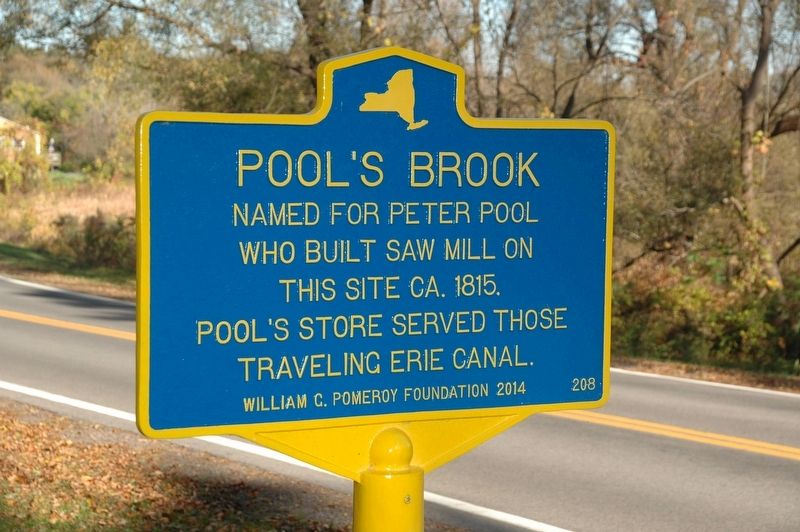Pool's Brook Marker. Click for full size. Pool's Brook Marker image. Click for full size.
