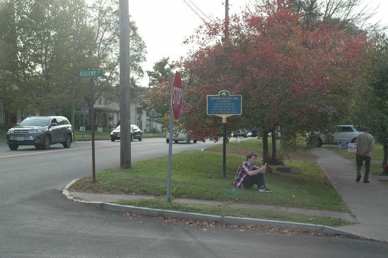 Grover Cleveland Marker. Click for full size. Grover Cleveland Marker image. Click for full size.