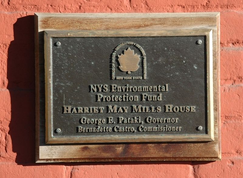 Harriet May Mills House Plaque. Click for full size. Harriet May Mills House Plaque image. Click for full size.