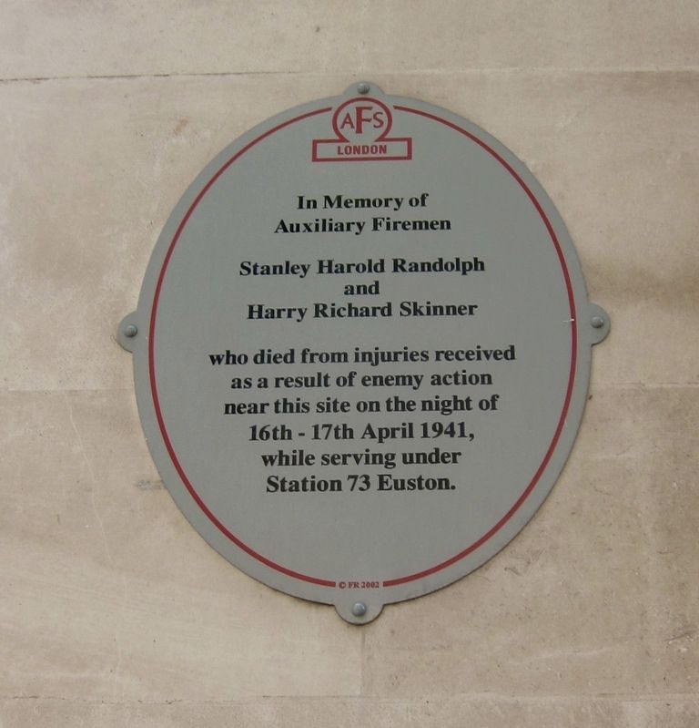 In Memory of Auxiliary Firemen Marker image. Click for full size.