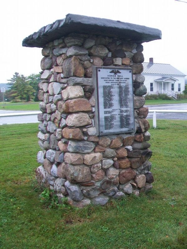 War Memorial (back). Click for full size. War Memorial (back) image. Click for full size.