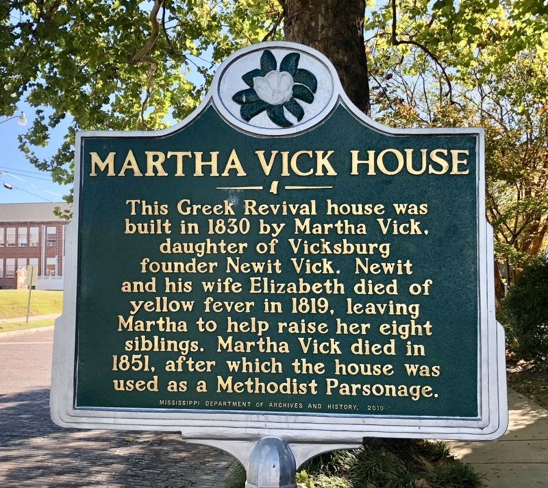 Martha Vick House Marker image. Click for full size.