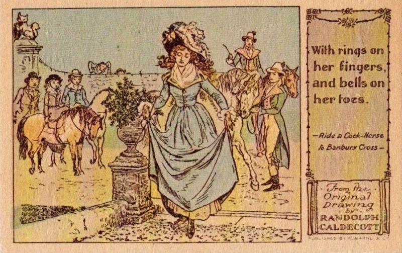 Illustration from <i>Ride a Cock-Horse to Banbury Cross</i>. Click for full size. Illustration from <i>Ride a Cock-Horse to Banbury Cross</i> image. Click for full size.
