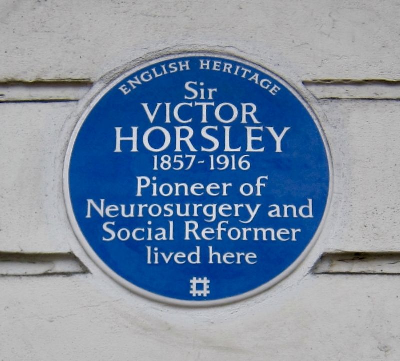 Sir Victor Horsley Marker image. Click for full size.