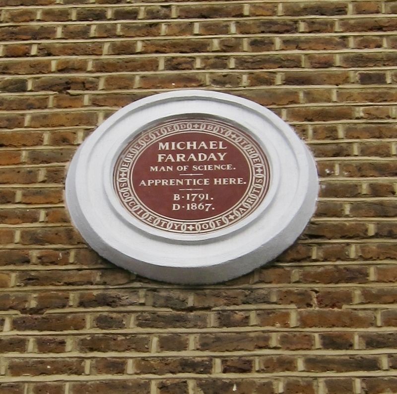 Michael Faraday Marker. Click for full size. Michael Faraday Marker image. Click for full size.