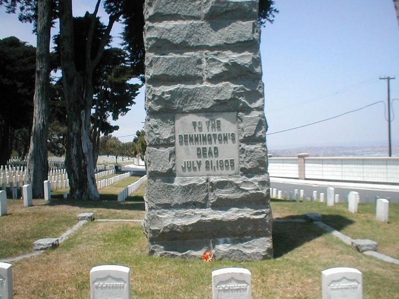 Bennington Memorial-close up image. Click for full size.