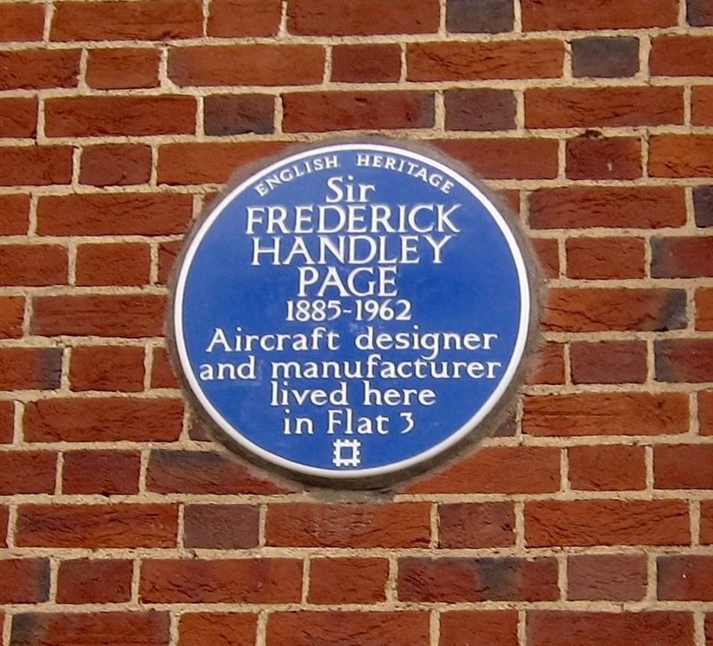 Sir Frederick Handley Page Marker image. Click for full size.