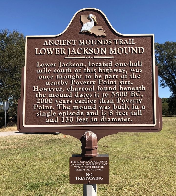 Lower Jackson Mound Marker image. Click for full size.