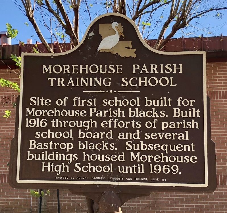 Morehouse Parish Training School Marker image. Click for full size.