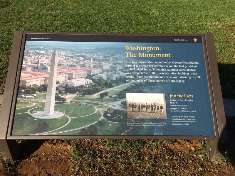 Washington: The Monument Marker image. Click for full size.