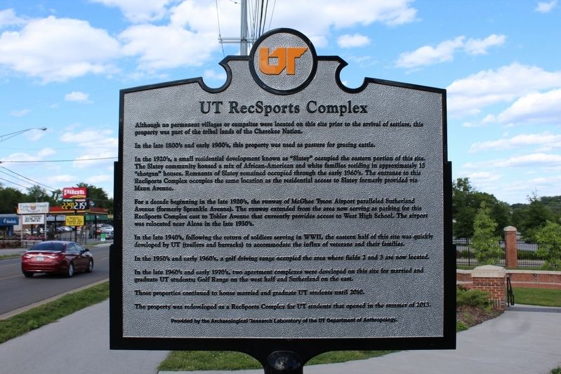 UT RecSports Complex Marker image. Click for full size.