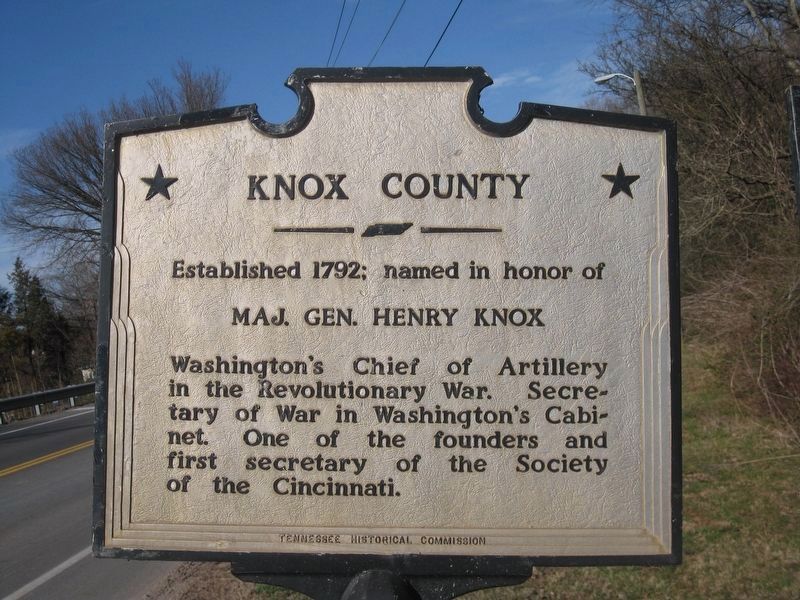 Knox County Marker side image. Click for full size.