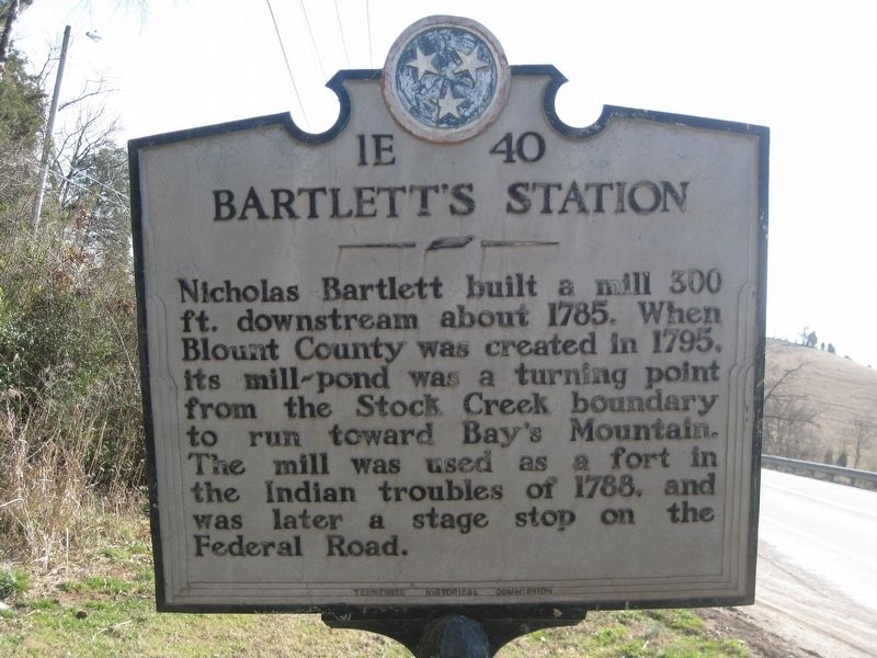 Bartlett's Station Marker. Click for full size. Bartlett's Station Marker image. Click for full size.
