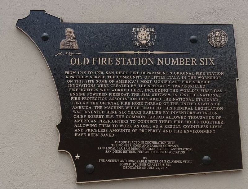 Old Fire Station Number Six Marker image. Click for full size.