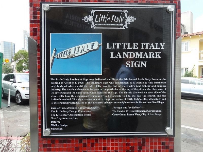 Little Italy Landmark Sign Marker image. Click for full size.