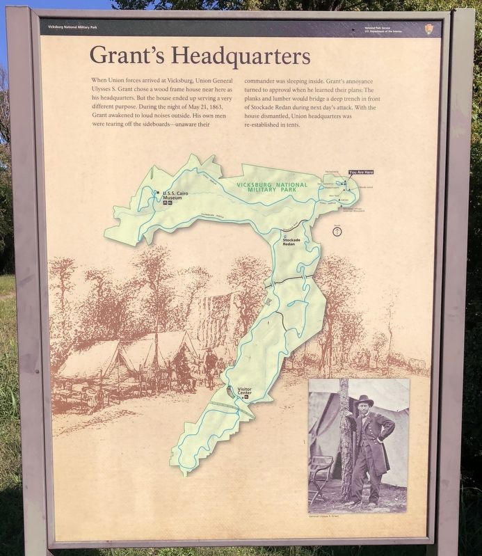 Grant�s Headquarters Marker image. Click for full size.