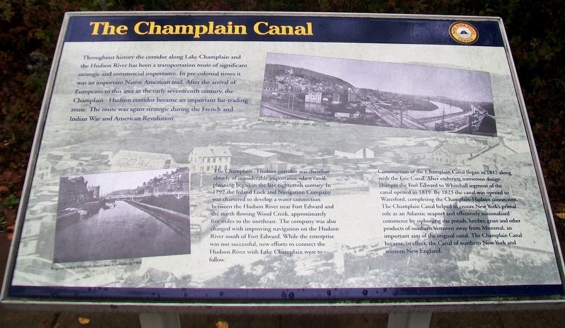 The Champlain Canal Marker image. Click for full size.