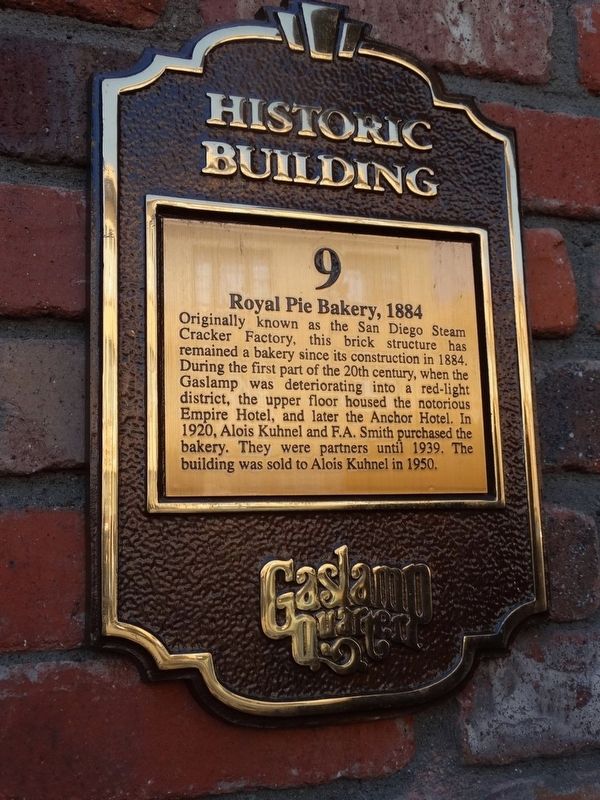 Royal Pie Bakery 1884 Marker. Click for full size. Royal Pie Bakery 1884 Marker image. Click for full size.