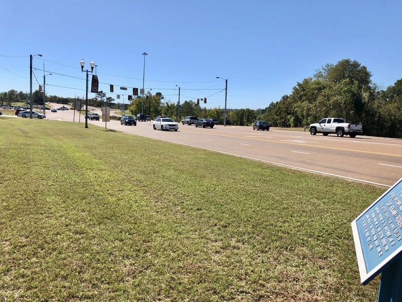 View south from marker towards Interstate 20 interchange.. Click for full size. View south from marker towards Interstate 20 interchange. image. Click for full size.