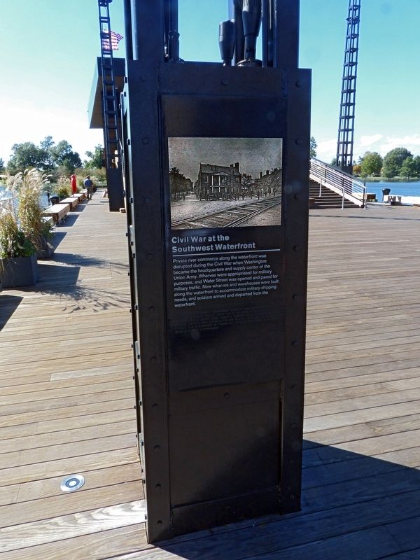 Civil War at the Southwest Waterfront Marker image. Click for full size.