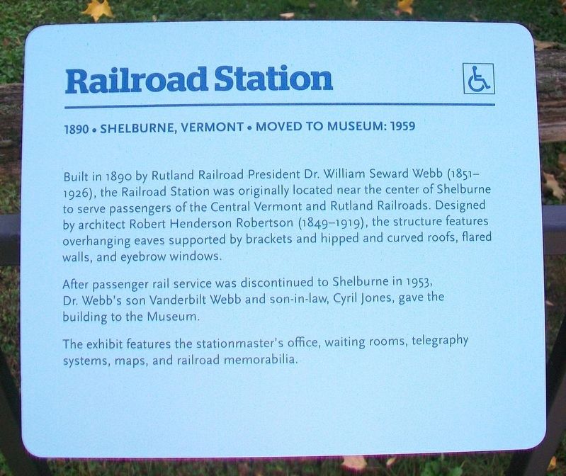 Railroad Station Marker image. Click for full size.