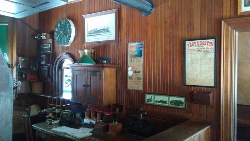 Railroad Station Interior image. Click for full size.