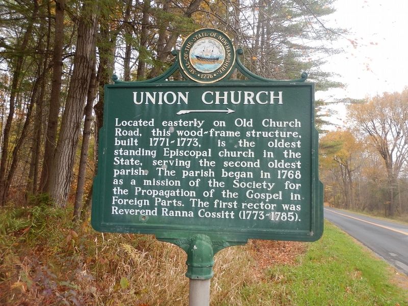 Union Church Marker. Click for full size. Union Church Marker image. Click for full size.
