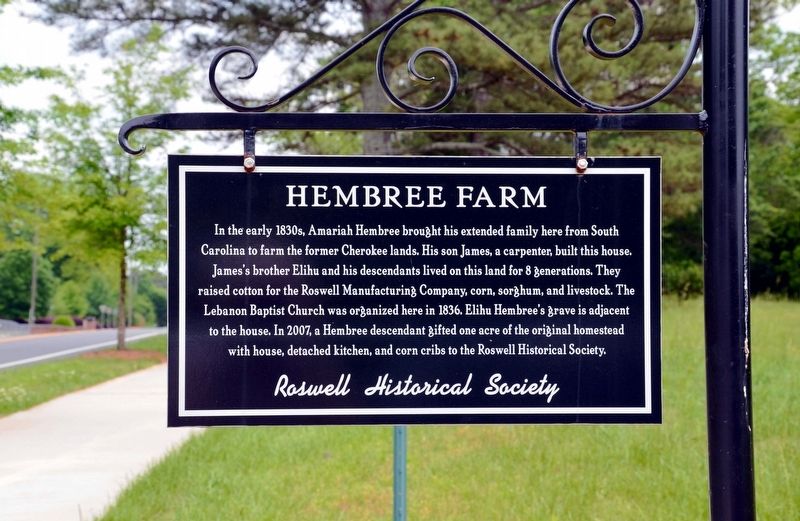 Hembree Farm Marker image. Click for full size.