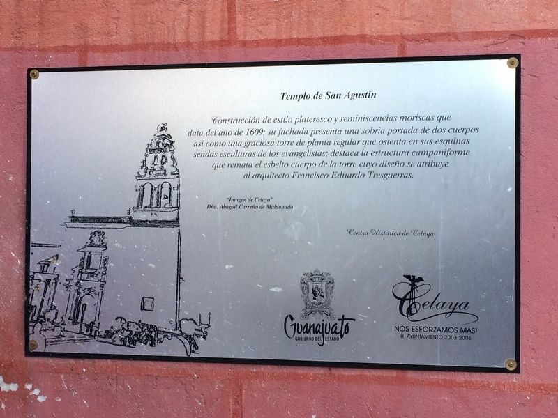 The Temple of Saint Augustine Marker. Click for full size. The Temple of Saint Augustine Marker image. Click for full size.