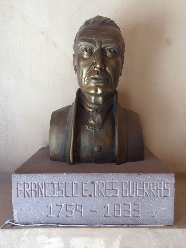 A nearby bust of Architect Francisco E. Tresguerras (1759-1833) image. Click for full size.