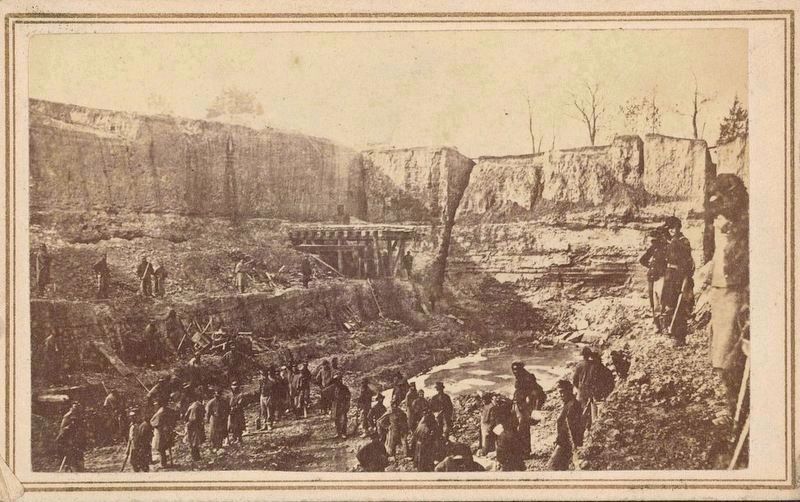USCT's at the Dutch Gap Canal image. Click for full size.