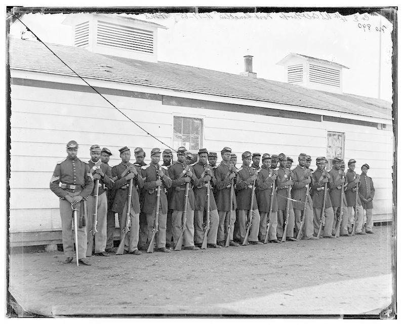 USCT's at Fort Washington image. Click for full size.
