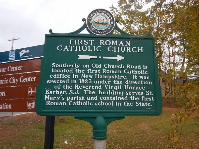 First Roman Catholic Church Marker image. Click for full size.
