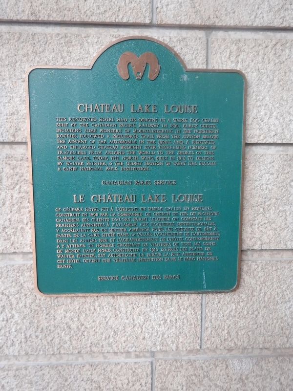 Chateau Lake Louise Marker image. Click for full size.