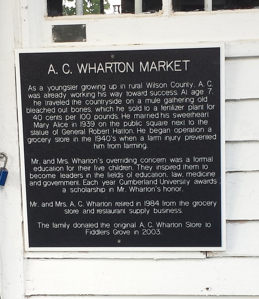 A.C. Wharton Market Marker